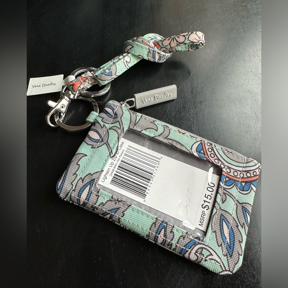Two Very Bradley ID lanyards